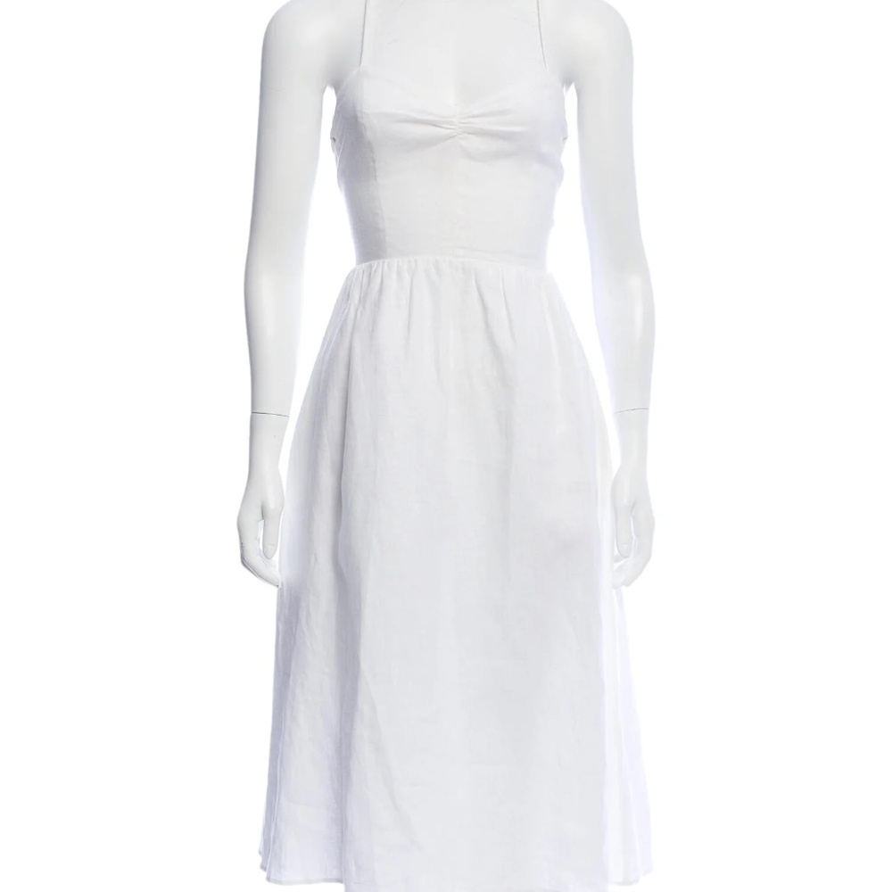 Reformation Backless Linen Dress